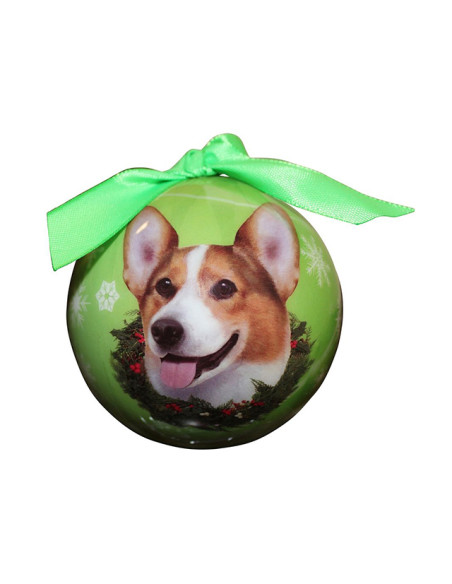 Brudsikker julekugle med hund