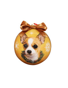 Julekugle med Chihuahua