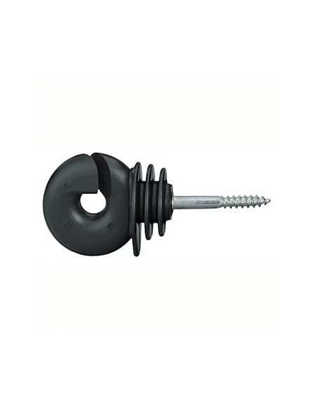 Isolator ring med skrue sort 15 stk