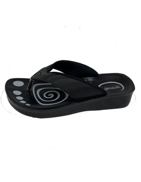 Sort Klassisk Klip Klap Sandal
