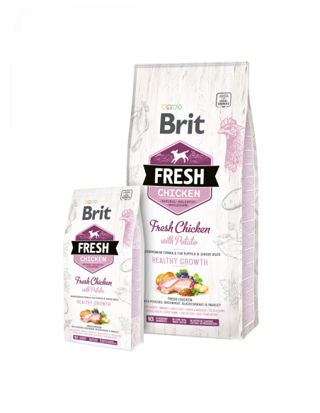 Brit Fresh Kylling Puppy Healthy Growth