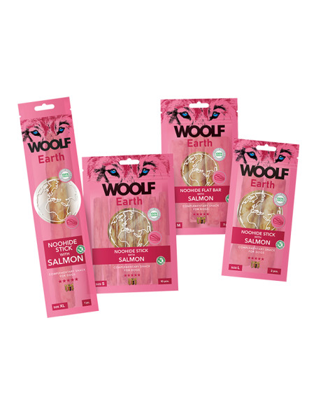 Woolf Earth Noohide sticks salmon